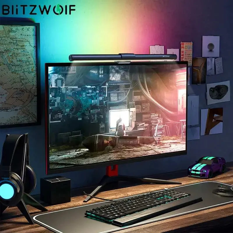 lampada LED para mesa regulável escritório computador RGB BlitzWolf BW-CML2!